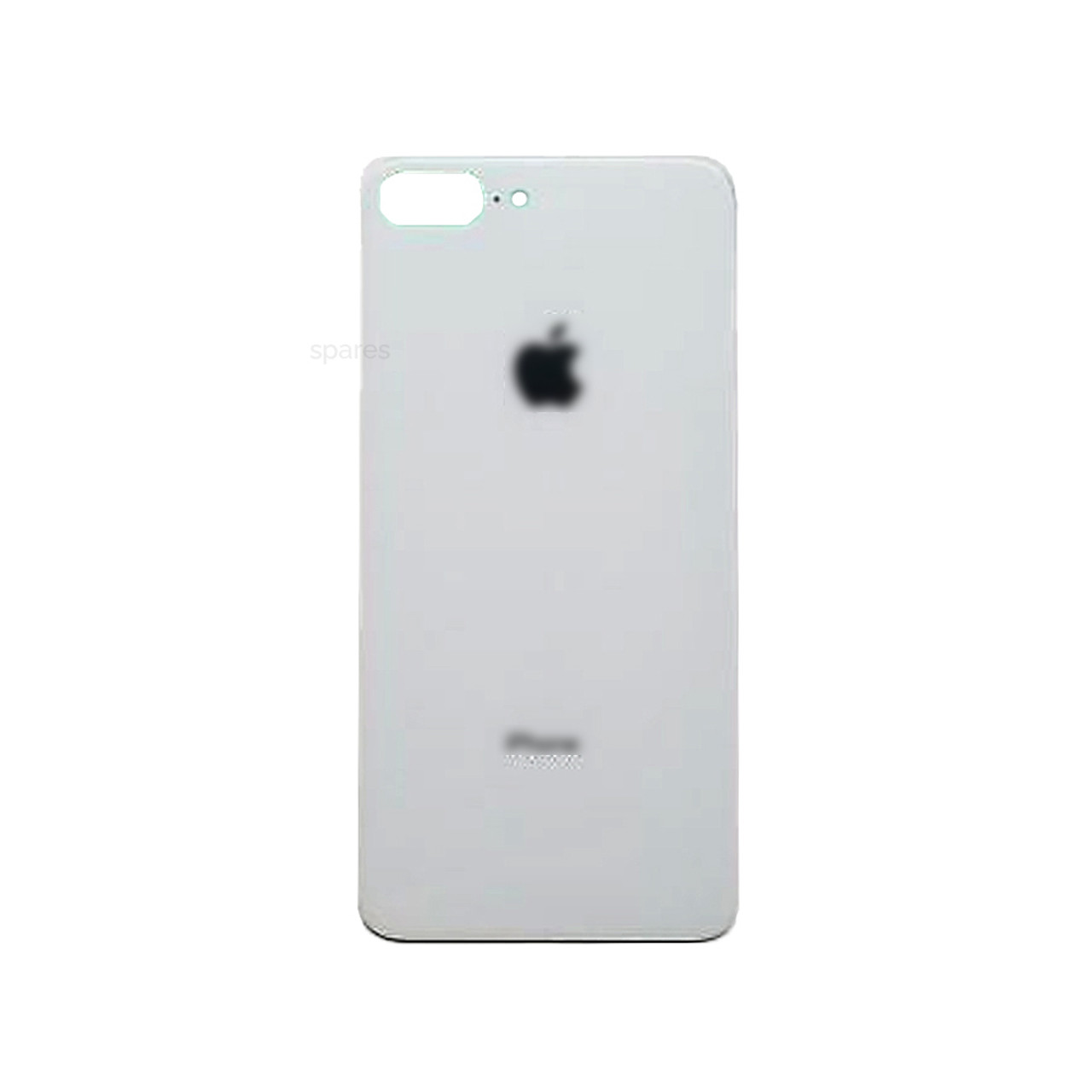 iPhone 8 Plus Rear Back Glass Big Camera Hole Silver Replacement