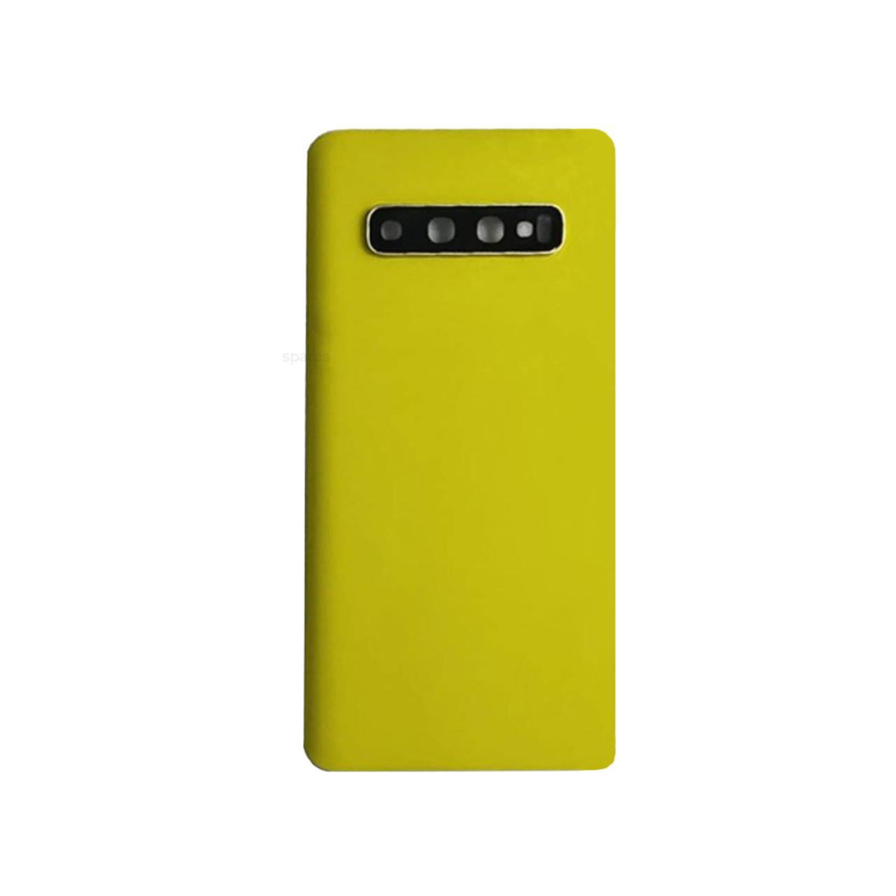Galaxy S10 Plus SM-G975F Rear glass battery cover with camera lens Canary Yellow - Replacement