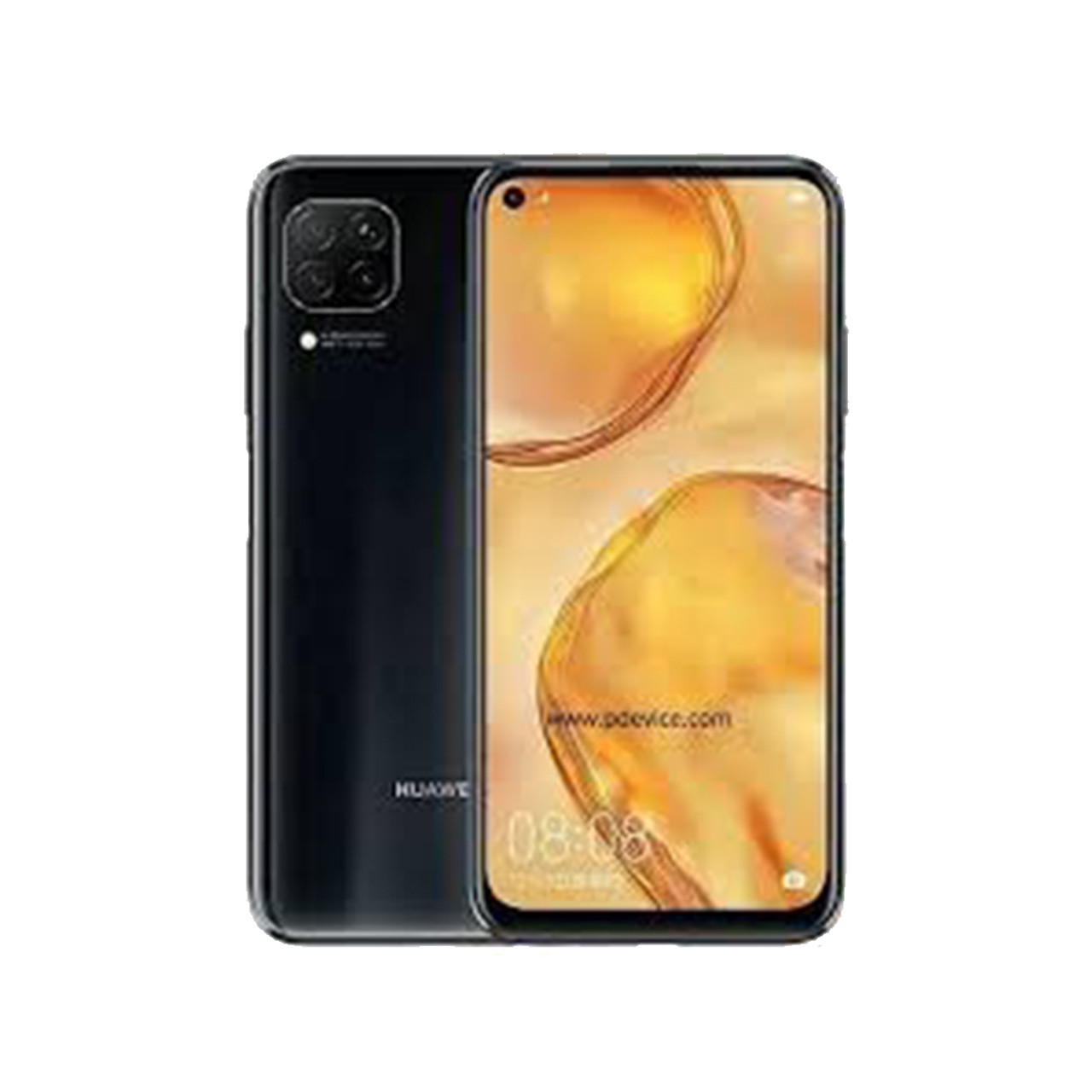 Huawei P 40 Lite Back glass cover with lens - Black