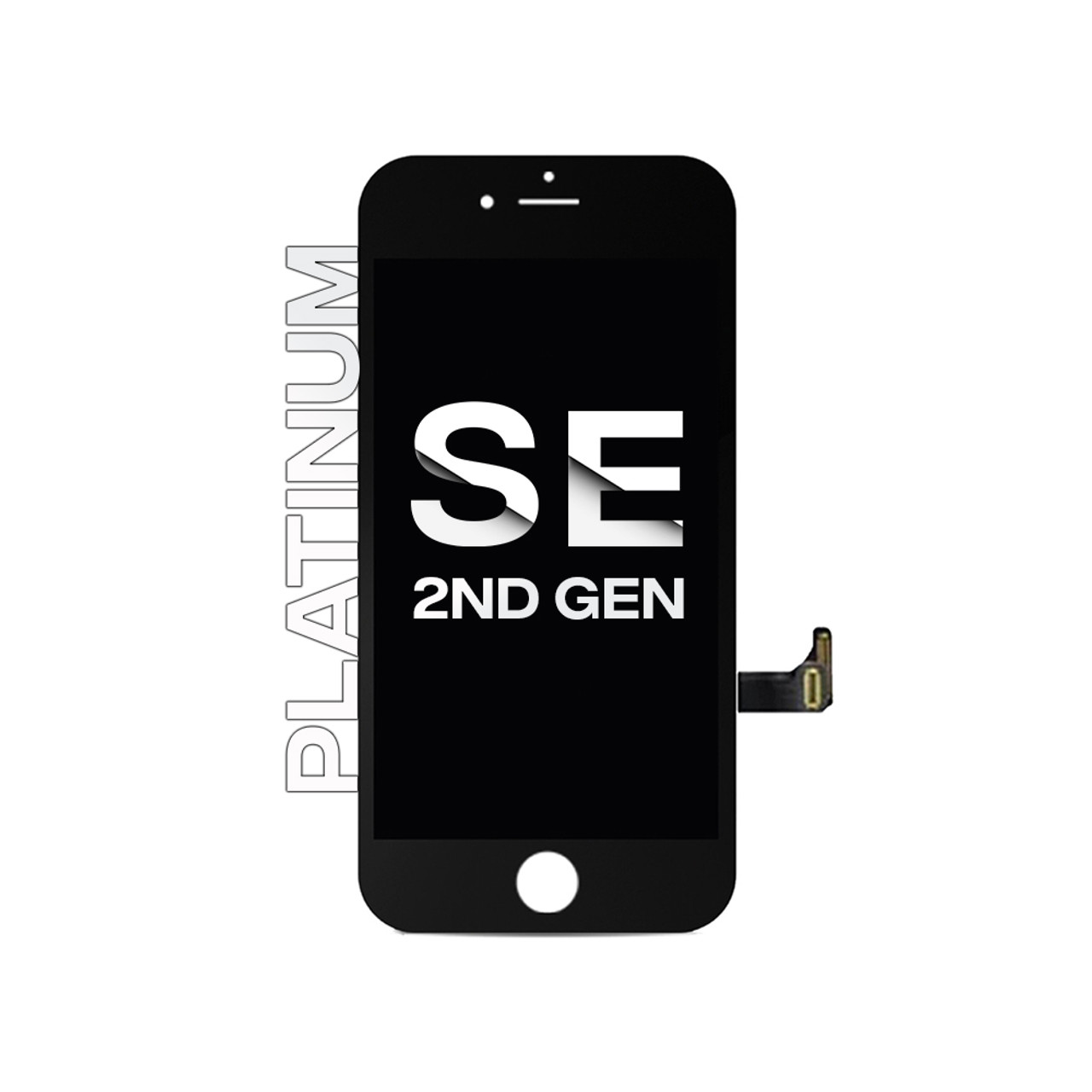 iPhone SE 2nd Gen Platinum LCD Touch Screen Display Digitizer Black