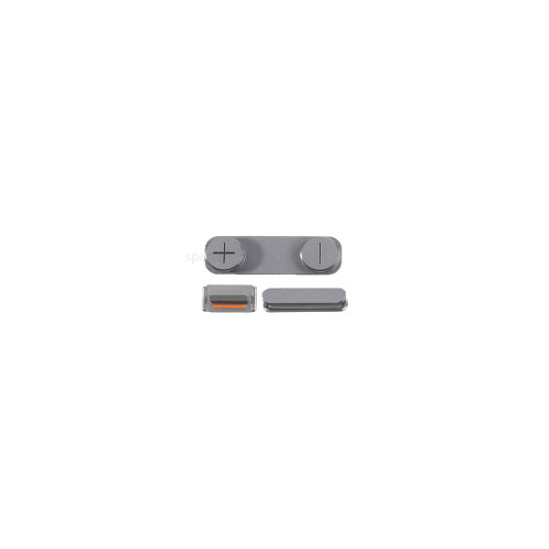 iPhone 5S Hard Button Set (Volume/ Power/ Mute Switch) Grey Replacement
