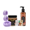 Face & Body Scrub with Coffee, Traditional Soap with Bitter Almond, Shower Gel Marakech Scent, Rreth aksesor për flokët, Aromë Kujtimesh Coffee Set