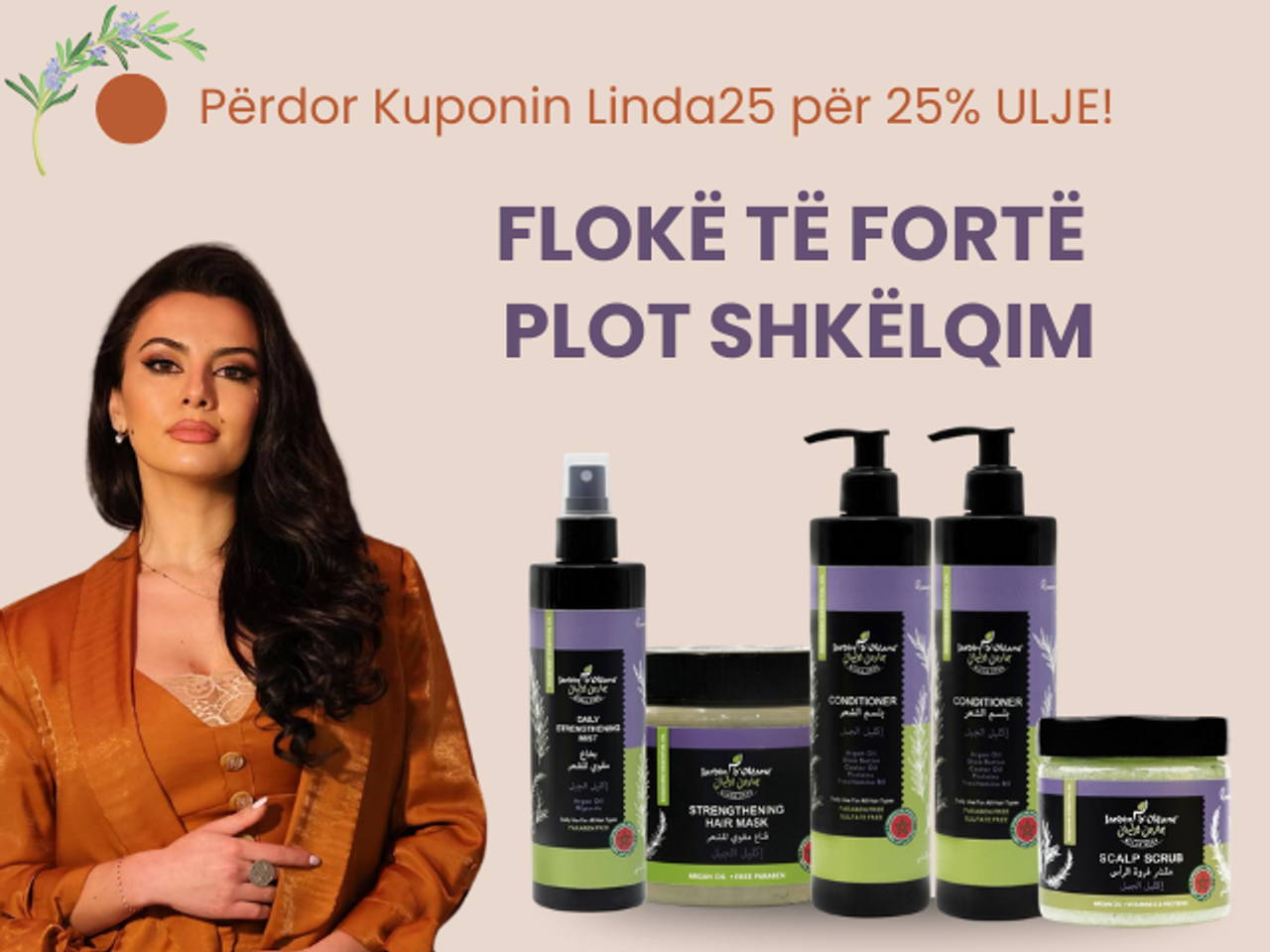 Sekreti i Flokëve Vitalë me Setin Rozmarinë 