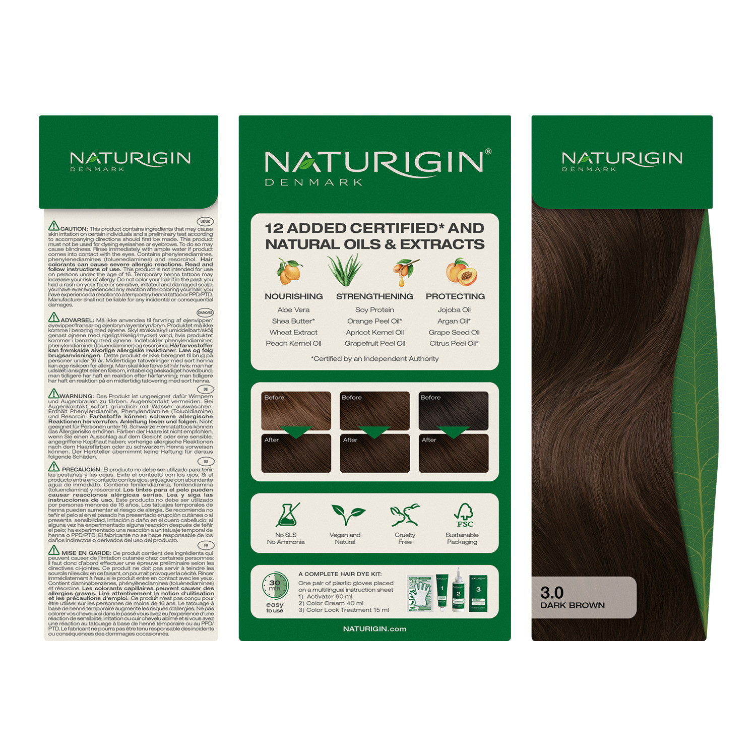 Dark Brown 3.0 Hair Colour