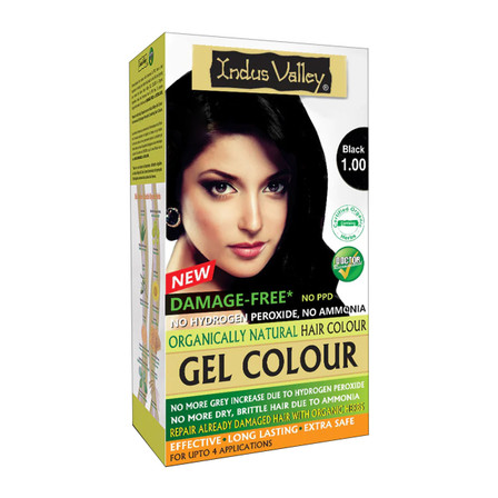 Gel Colour, Boje flokesh, Mbulon thinjat, Pa amoniak, Kena, Natyrale,Organike,1.0,Black, E zeze