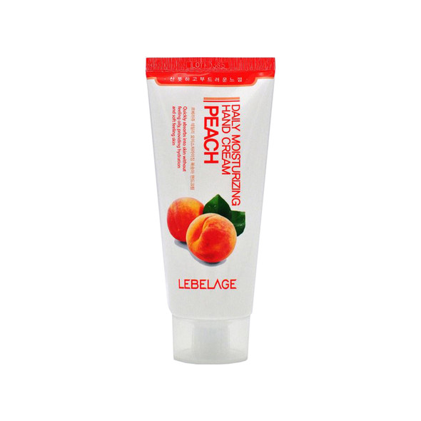 Daily moisturizingpeach hand cream, krem duarsh me pjeshke, lebelage, teamra, korean skincare, organic