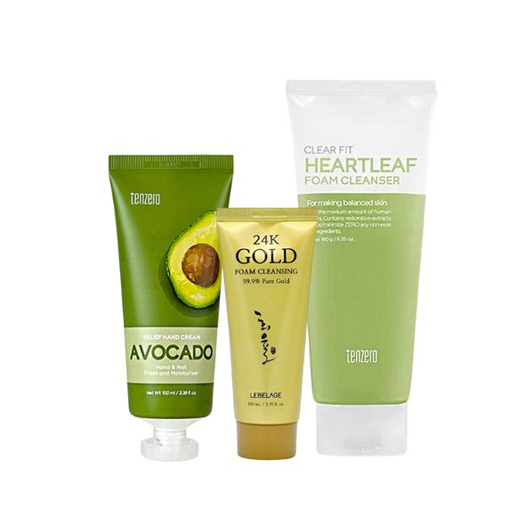 Harmony Bloom Bag, Heartleaf Face Wash, Bb Cream Gold, Avocado Hand Cream