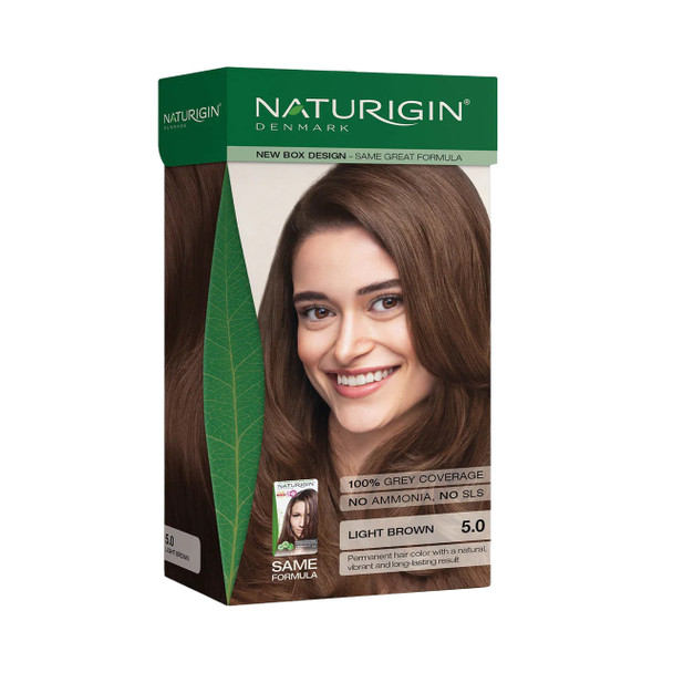 Naturigin Light Brown 5.0 Hair Colour, boje organike, boje naturigin, boje kafe e celet, cokollate per floket, boje per gra shtatzena, teamra, teamra herbals, produkte organike, bojra flokesh, bojra flokesh organike, boje pa paraben dhe amoniak, boje pa kimikate, bojra flokesh pa kimikate