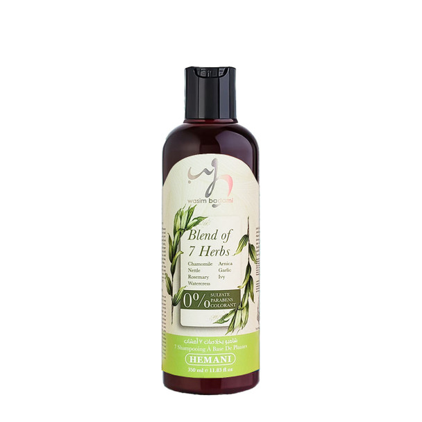 7 in 1 shampoo, shampo, 7 bime, herbale, pa sulfat, floket, rritje, wasim badami, hemani