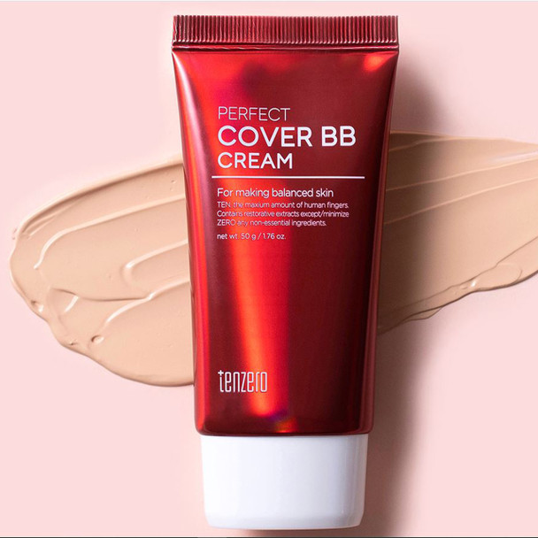 Tenzero perfect cover bb cream, tenzero, bb cream,  korean skin care, teamra