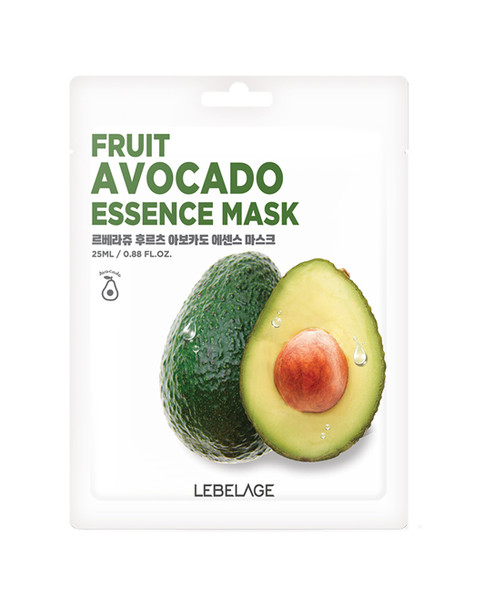 Fruit Avocado Solution Mask, lebelage, korean skin care, sheet mask, organic skincare, teamra