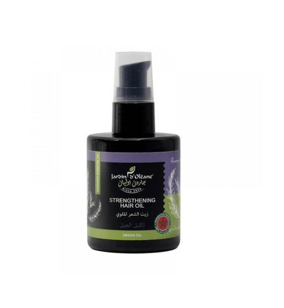 Strengthening Hair Oil Rosemary, serum flokësh me vaj rozmarine, serum flokësh me vaj argani, strengthening hair oil, vaj natyral për rritjen e flokëve, trajtim kundër rënies së flokëve, serum për rrënjët e flokëve, vaj ushqyes për flokë, serum për maja të thata, produkt natyral për forcimin e flokëve, kujdesi i flokëve me vaj rozmarine, jardin doelane, teamra