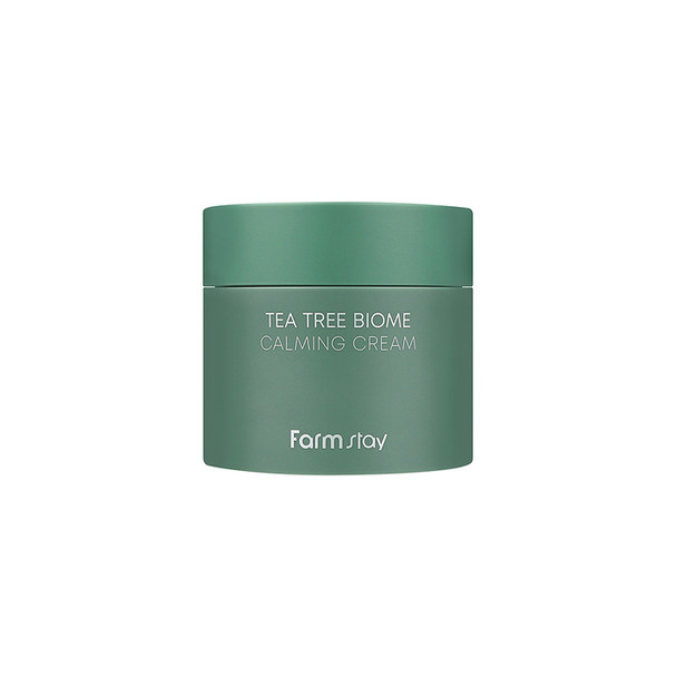 tea tree biome calming cream, acne cream, calming cream, tea tree, farmstay, krem per aknet, akne, trajtues aknesh, pucrra, krem hidratues,