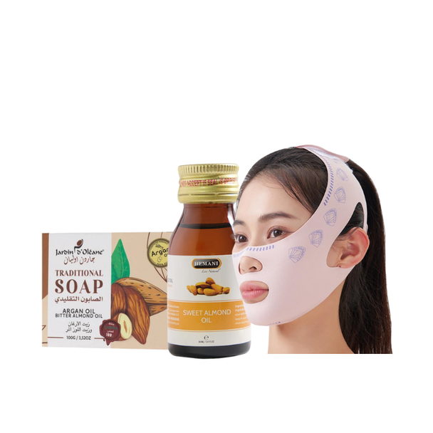 Bitter Almond Traditional Soap, Sweet Almond Premium oil, Maskë për definimin e mjekrës, Age Control Sweet Almond