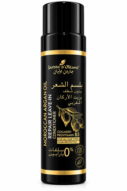 leave in conditioner, leave in conditioner Jardin d'Oleane, balsam pa shpëlarje, balsam për flokë të thatë, balsam për flokë të dëmtuar, conditioner pa shpëlarje, leave in për flokë, leave in për flokë të dëmtuar, leave in për flokë të thatë, conditioner kundër frizz, balsam kundër frizz, hidratues për flokët, leave in me vaj argani, leave in me keratinë, conditioner me panthenol, provitamin B5 hair conditioner, Moroccan hair care, Jardin d'Oleane hair care