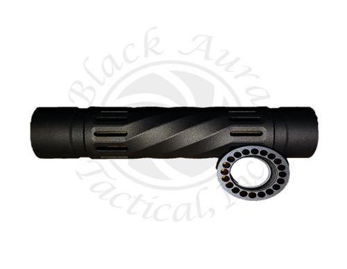 AR-15 8.25" Billet Free Float Spiral Handguard with Barrel Nut