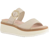 Naot Women's Halvah Sandal - Soft Ivory Off-White Sole