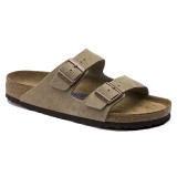 Birkenstock Arizona Soft Footbed Sandal – Taupe Suede Leather – Unisex
