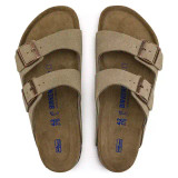 Birkenstock Arizona Soft Footbed Sandal – Taupe Suede Leather – Unisex