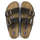Birkenstock Arizona Soft Footbed Sandal – Mocha Suede – Unisex