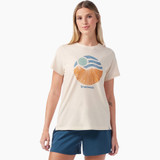 Smartwool Women's Horizon View Short Sleeve Graphic Tee - Almond Smartwool Women's Horizon View Short Sleeve Graphic Tee - Almond