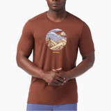 Smartwool Men's Fourteener Active Short Sleeve Graphic Tee - Sable Brown