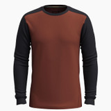 Smartwool Men's Merino Base Layer Long Sleeve - Sable Brown Black Smartwool Men's Merino Base Layer Long Sleeve - Sable Brown Black