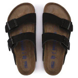 Birkenstock Arizona Soft Footbed – Unisex Sandal – Black Suede Leather