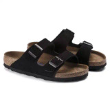 Birkenstock Arizona Soft Footbed – Unisex Sandal – Black Suede Leather
