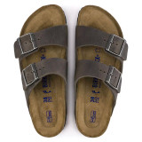 Birkenstock Arizona Soft Footbed – Unisex Sandal – Iron Oiled Leather