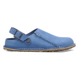 Birkenstock Lutry Clog – Elemental Blue Suede Leather – Women’s