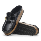 Birkenstock Buckley Clog – Shearling Naplak Black – Women’s