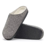 Birkenstock Unisex Zermatt Wool Shearling Herringbone Gray Clog