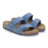 Birkenstock Arizona Sandal – Soft Footbed Elemental Blue Suede Leather – Unisex