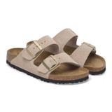 Birkenstock Women's Arizona Sandcastle Suede Leather Sandal