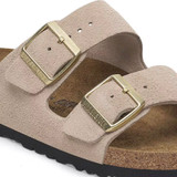 Birkenstock Women's Arizona Sandcastle Suede Leather Sandal