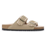 Birkenstock Unisex Arizona Shearling Taupe Suede leather Sandal