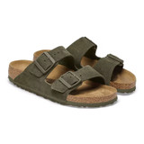 Birkenstock Women's Arizona Thyme Suede Leather Sandal