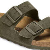 Birkenstock Women's Arizona Thyme Suede Leather Sandal