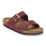 Birkenstock Unisex Arizona Zinfandel Suede Leather Sandal