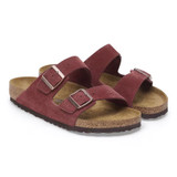 Birkenstock Unisex Arizona Zinfandel Suede Leather Sandal