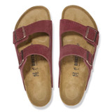 Birkenstock Unisex Arizona Zinfandel Suede Leather Sandal