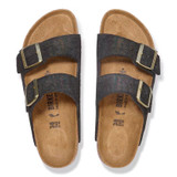 Birkenstock Women's Arizona Shimmering Black Suede Leather Sandal