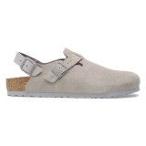 Birkenstock Tokio Clog – Stone Coin Suede Leather – Women’s