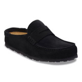 Birkenstock Women's Naples Black Suede Leather Clog