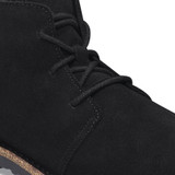 Birkenstock Women's Uppsala Mid Shearling Black Suede Leather Boot Birkenstock Women's Uppsala Mid Shearling Black Suede Leather Boot