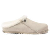 Birkenstock Zermatt Clog – Shearling Antique White Suede Leather – Women’s