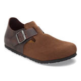 Birkenstock Men's London Dark Tea Suede Oiled Leather Shoe Birkenstock Men's London Dark Tea Suede Oiled Leather Shoe