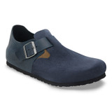 Birkenstock Men's London New Navy Suede Oiled Leather Shoe Birkenstock Men's London New Navy Suede Oiled Leather Shoe
