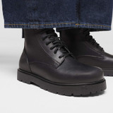 Birkenstock Men's Highwood Lace Mid Black Leather Boot